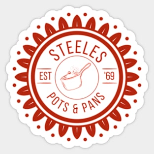 Steele's Pots and Pans Sticker